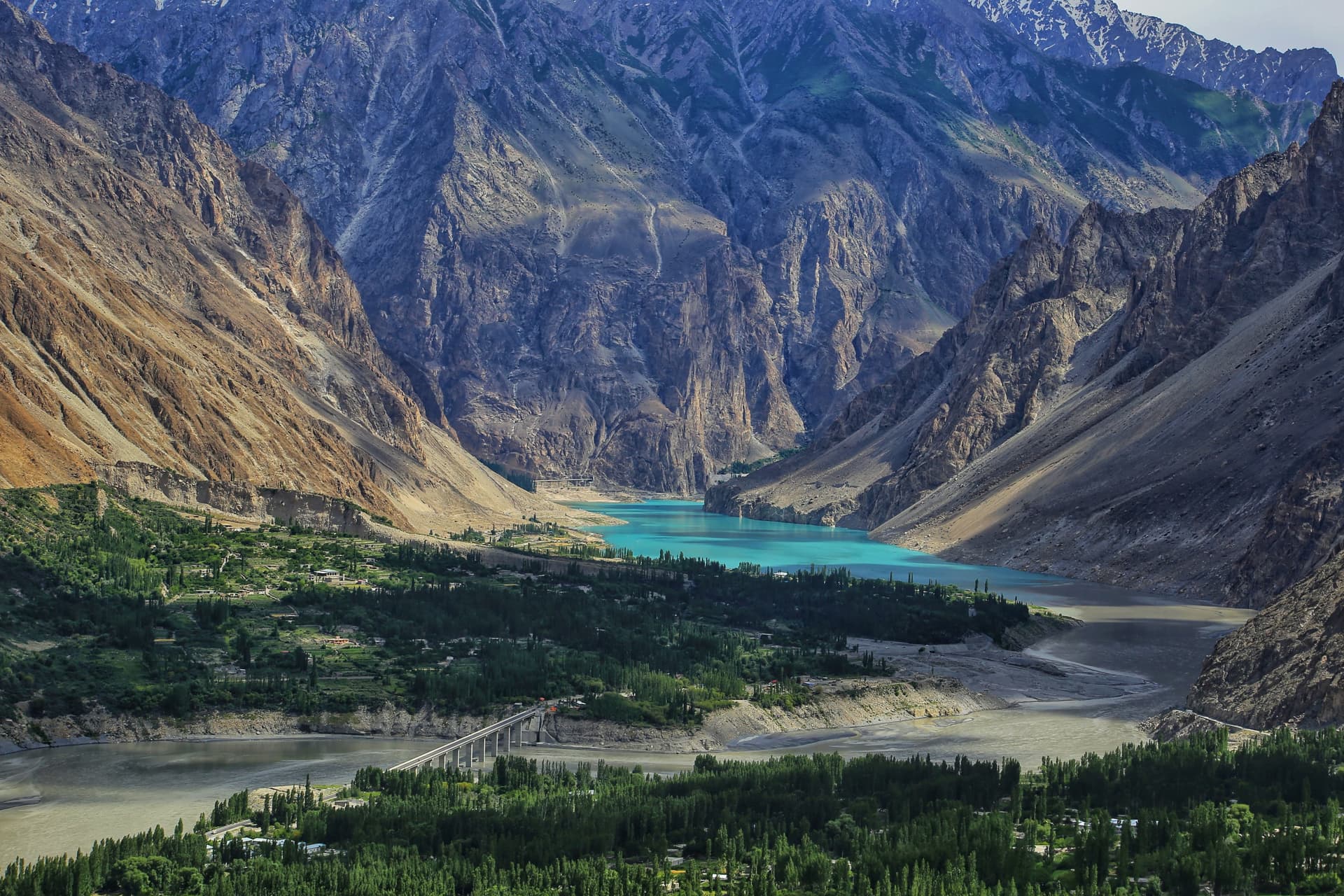 Attabad Lake turquoise waters